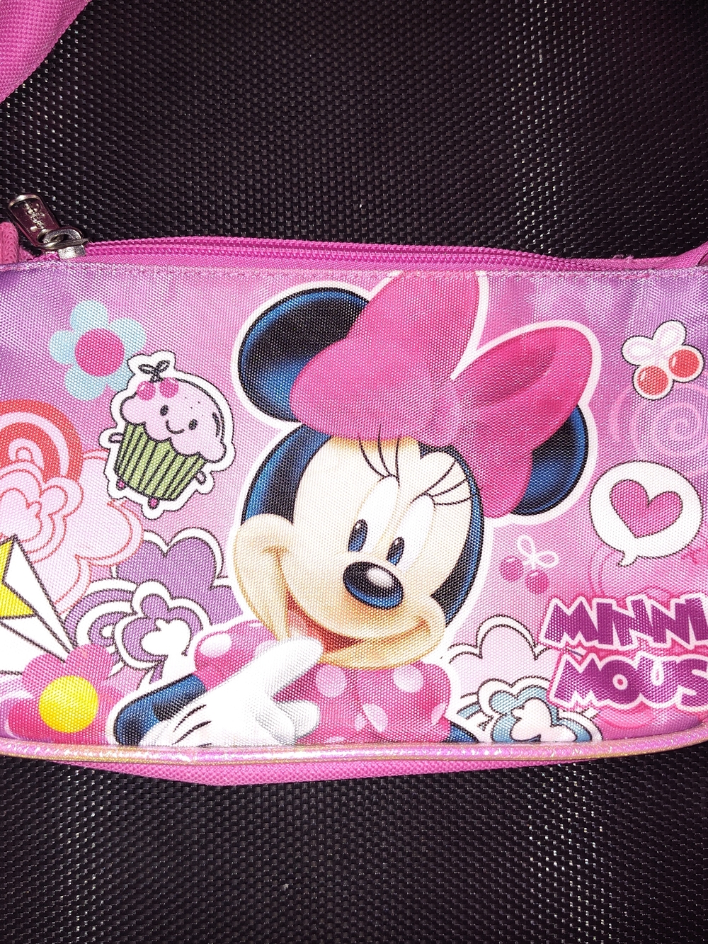 Pink Kids Shoulder Bag with Bow Accent